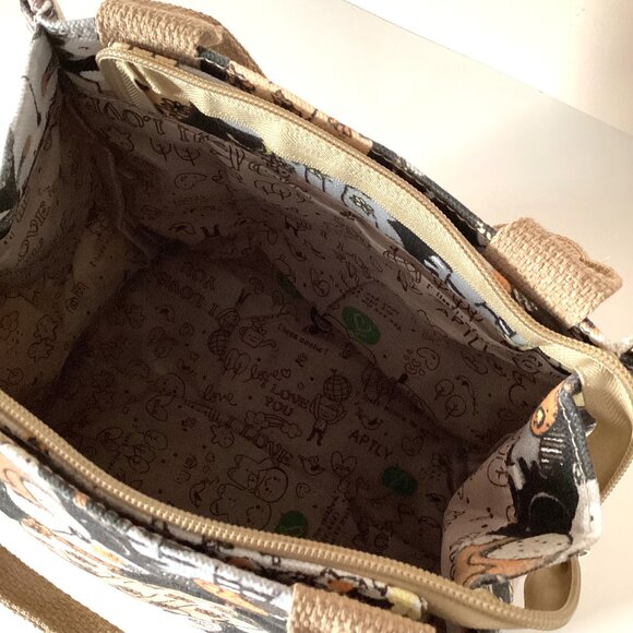 Cat Lovers Printed Small Handbag Reusable Canvas Bag Tote Cats - Picture 6 of 6